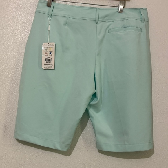 Pebble Beach Dry-Luxe Light Aqua Bermuda Shorts Relaxed Fit. Sz 16. NWT. - Picture 4 of 10